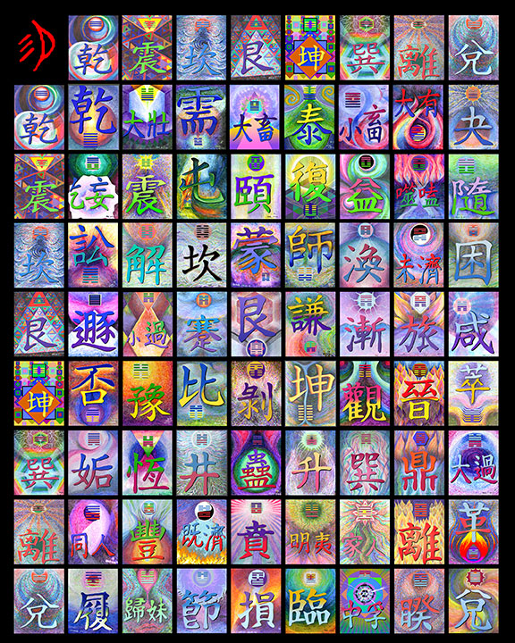 Chart of 72 I Ching Paintings