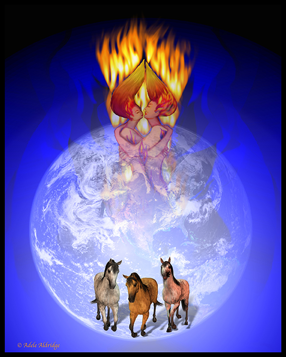 Image Hexagram 35, fire over earth